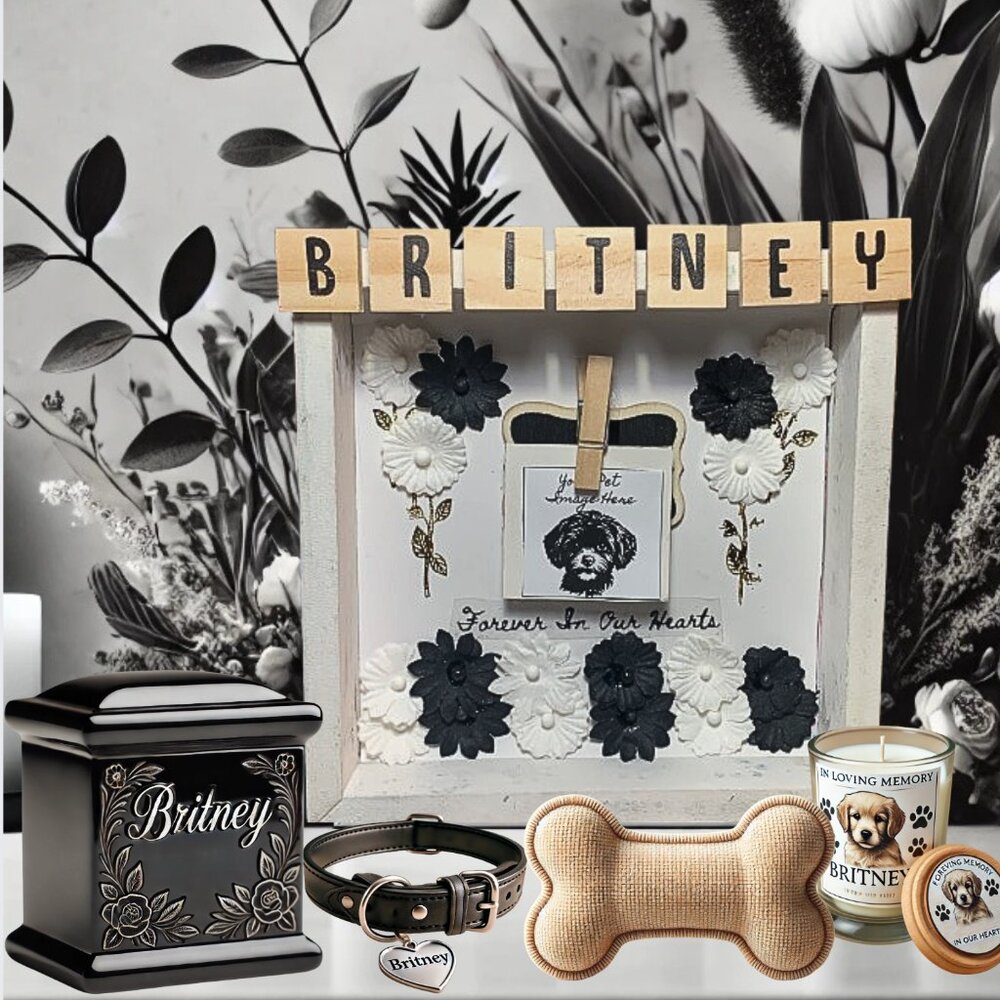 Personalized Pet Memorial Shadowbox –  for Pet Rememberance